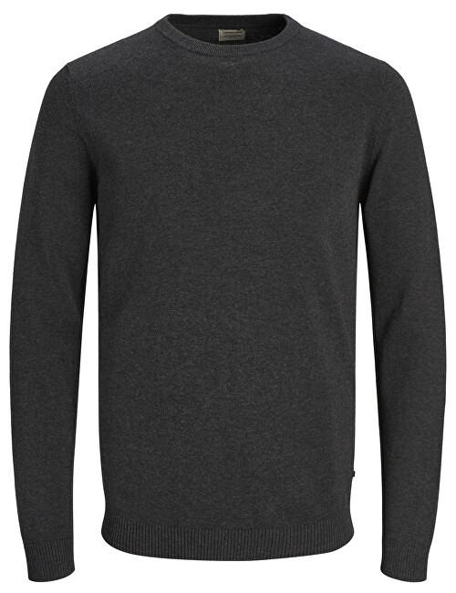 Jack&Jones Pánský svetr JJEBASIC 12137190 Dark Grey Melange L