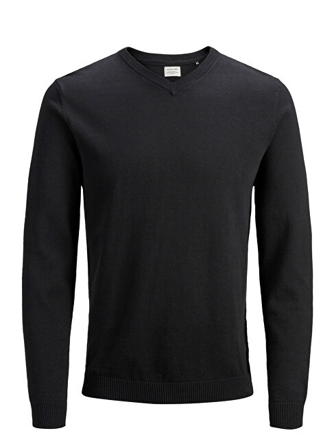 Jack&Jones Pánský svetr JJEBASIC 12137194 12137194 Black L