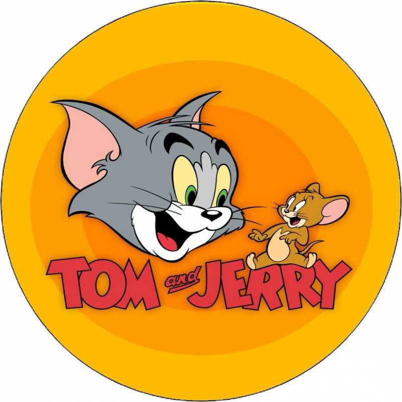 Jedlý papír Tom a Jerry logo 19,5 cm - Pictu Hap