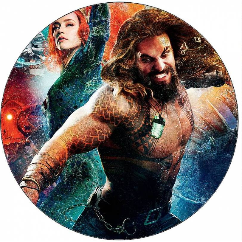 Jedlý papír Aquaman pod vodou 19,5 cm - Pictu Hap