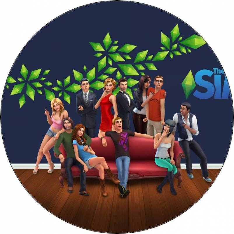 Jedlý papír The Sims postavičky 19,5 cm - Pictu Hap