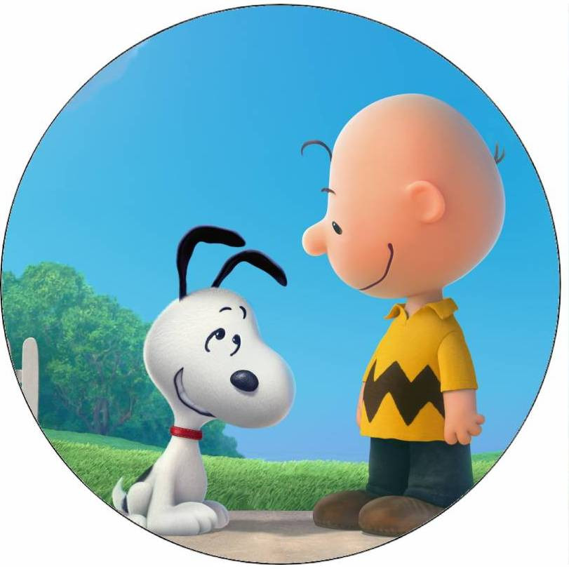 Jedlý papír Snoopy a Charlie 19,5 cm - Pictu Hap