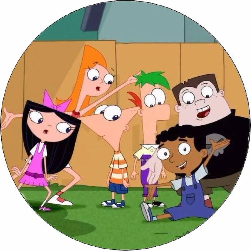 Jedlý papír Phineas a Ferb přátelé 19,5 cm - Pictu Hap