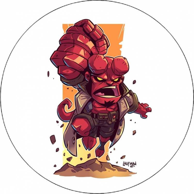 Jedlý papír Hellboy ilustrace 19,5 cm - Pictu Hap