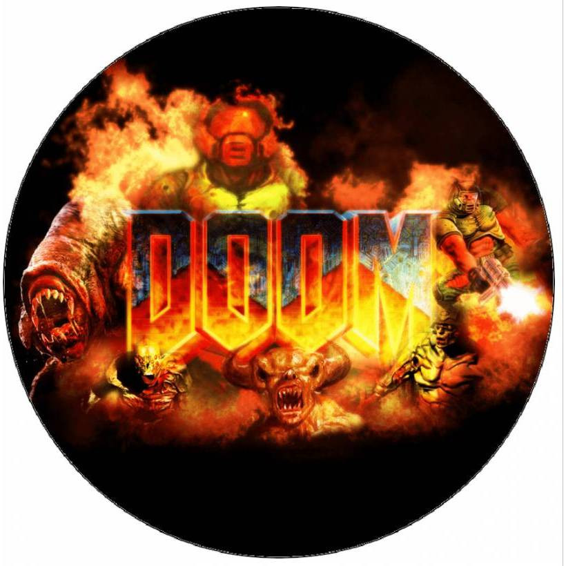 Jedlý papír Doom logo 19,5 cm - Pictu Hap