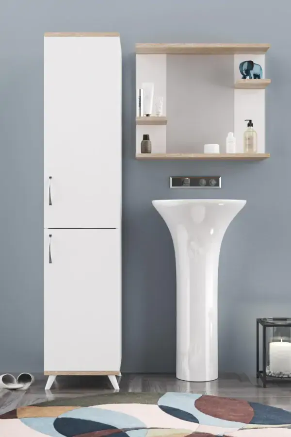 Casarredo RESKO koupelnová sestava, bílá/dub Sonoma