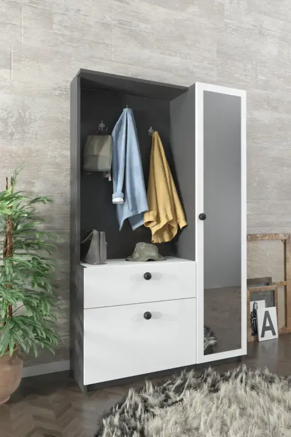 Casarredo RAUMA předsíňová sestava, bílá/grey