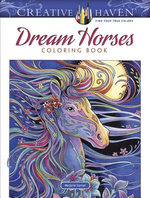 Creative Haven Dream Horses Coloring Book (Sarnat Marjorie)(Paperback)