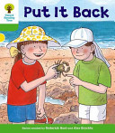 Oxford Reading Tree: Level 2: First Sentences: Put It Back (Hunt Roderick)(Paperback / softback)