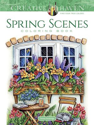 Creative Haven Spring Scenes Coloring Book (Goodridge Teresa)(Paperback)
