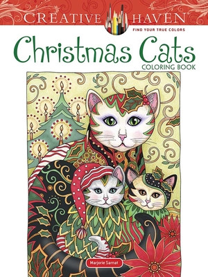 Creative Haven Christmas Cats Coloring Book (Sarnat Marjorie)(Paperback)