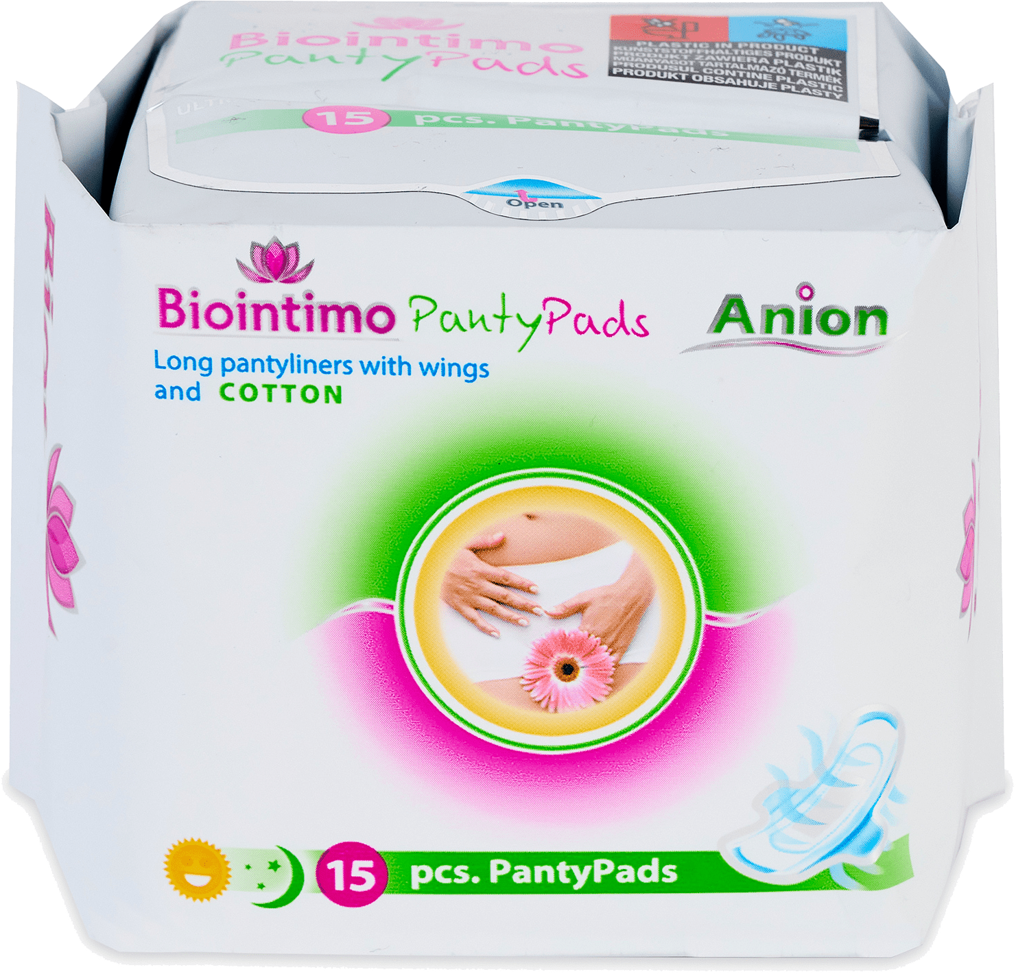 BIOINTIMO Anion intimky pro každý den s křidélky 15 ks