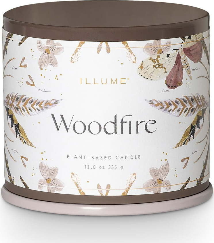 Vonná sojová svíčka doba hoření 50 h Woodfire – ILLUME x Bloomingville