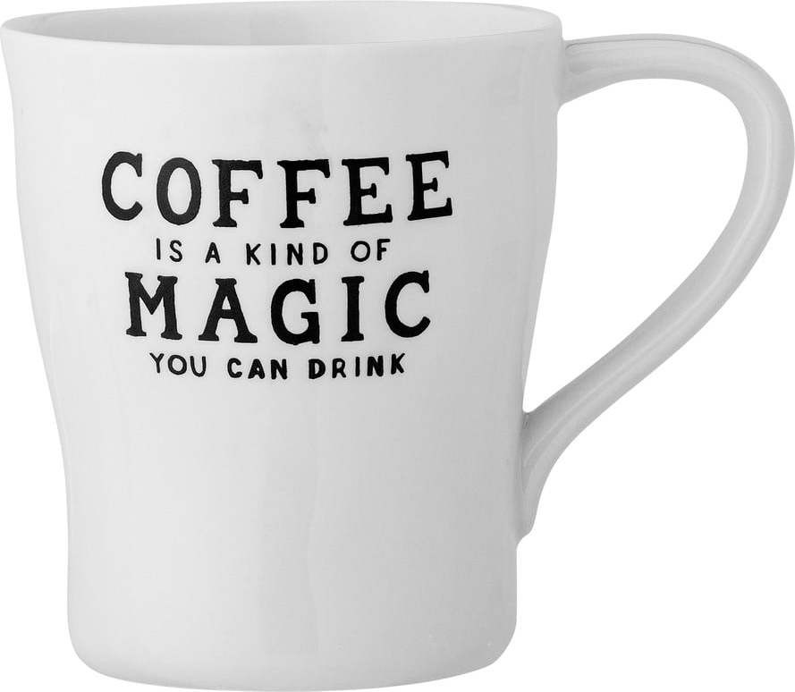 Bílý hrnek z kameniny 330 ml Wendy – Bloomingville