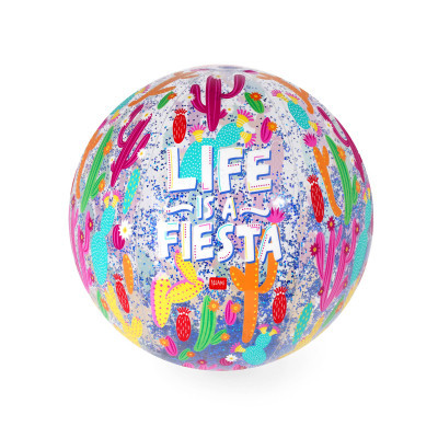 Nafukovací míč Legami Glitter Beach Ball - Cactus