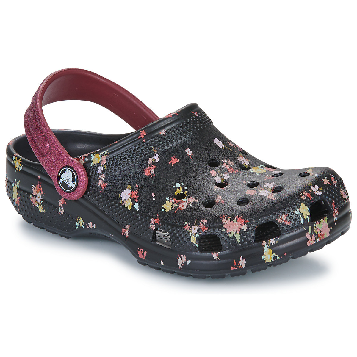 Crocs  Classic Ditsy Floral Clog K  Černá