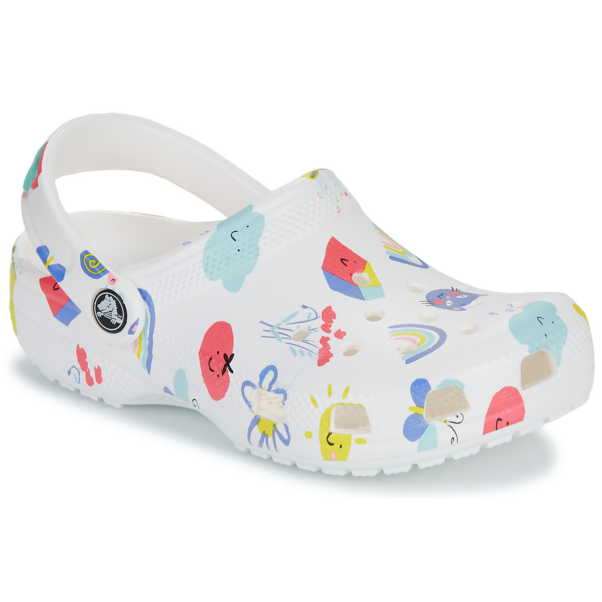 Crocs  Classic Doodle Print Clog K  Bílá