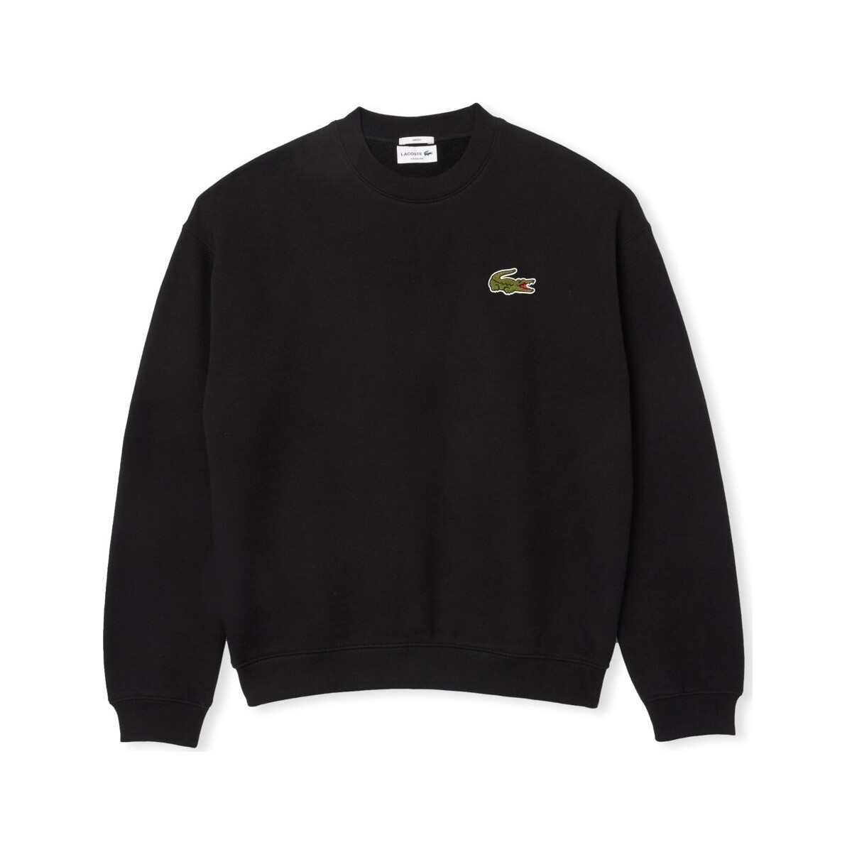 Lacoste  Loose Fit Badge Accent Sweatshirt - Noir  Černá