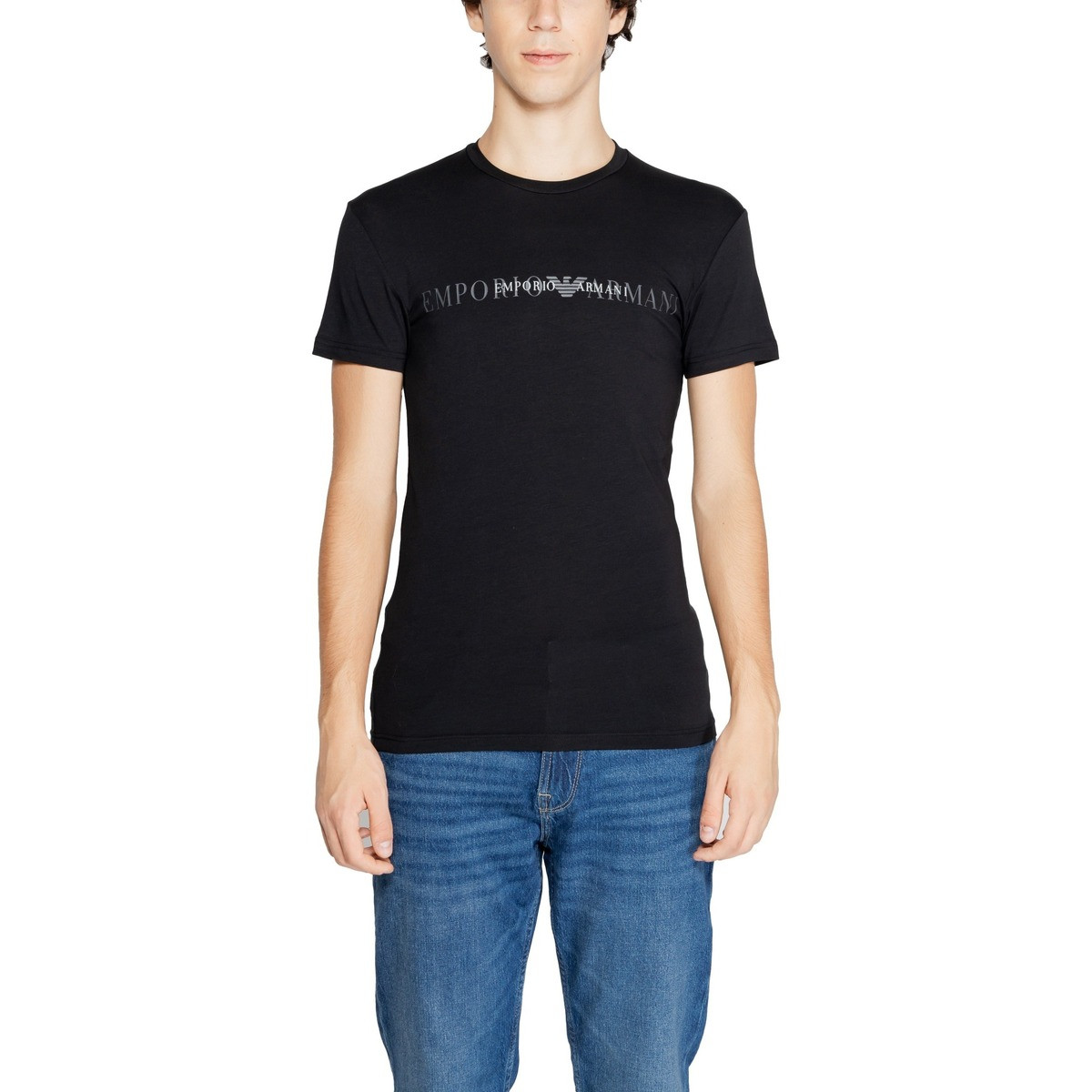 Emporio Armani EA7  CREW NECK T-SHIRT 111035 4F729  Černá