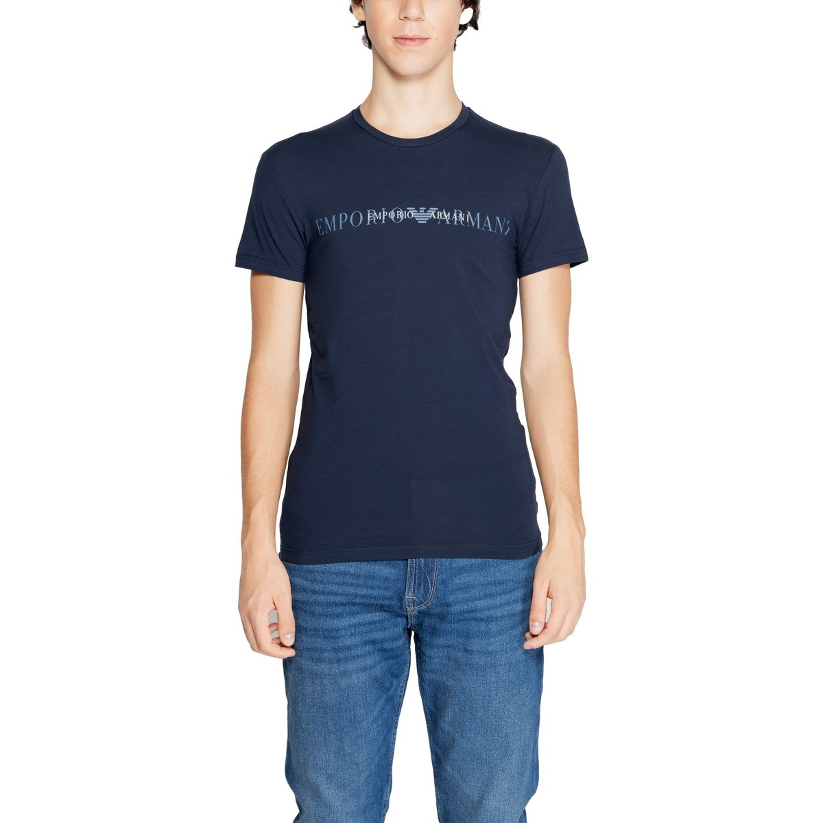 Emporio Armani EA7  CREW NECK T-SHIRT 111035 4F729  Modrá