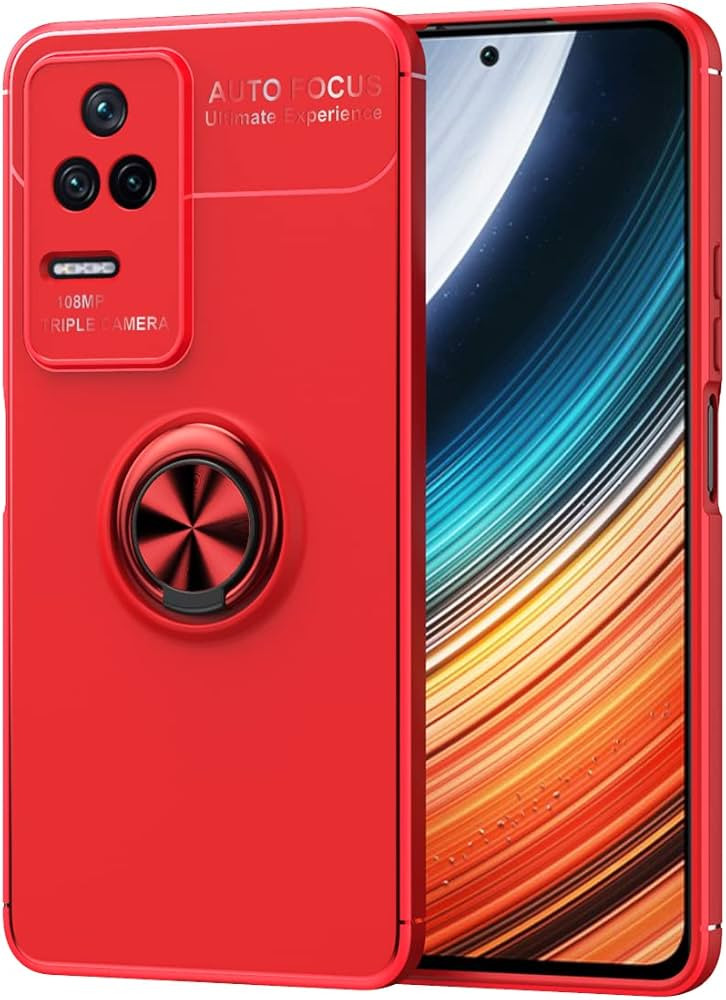 Ring silikonový kryt pro Redmi K50 Pro červený