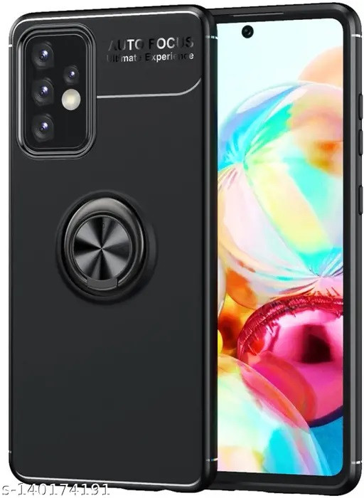 Ring silikonový kryt pro Samsung Galaxy A52s 5G černý