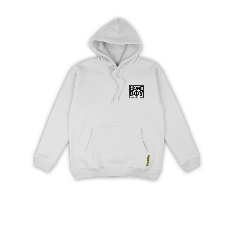 mikina HOMEBOY - Old School Hood White (WHITE-11)