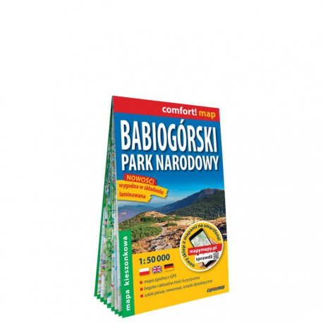 TerraQuest Babiogórski Park Narodowy (Babia Góra) 1:50 000 turistická mapa laminovaná