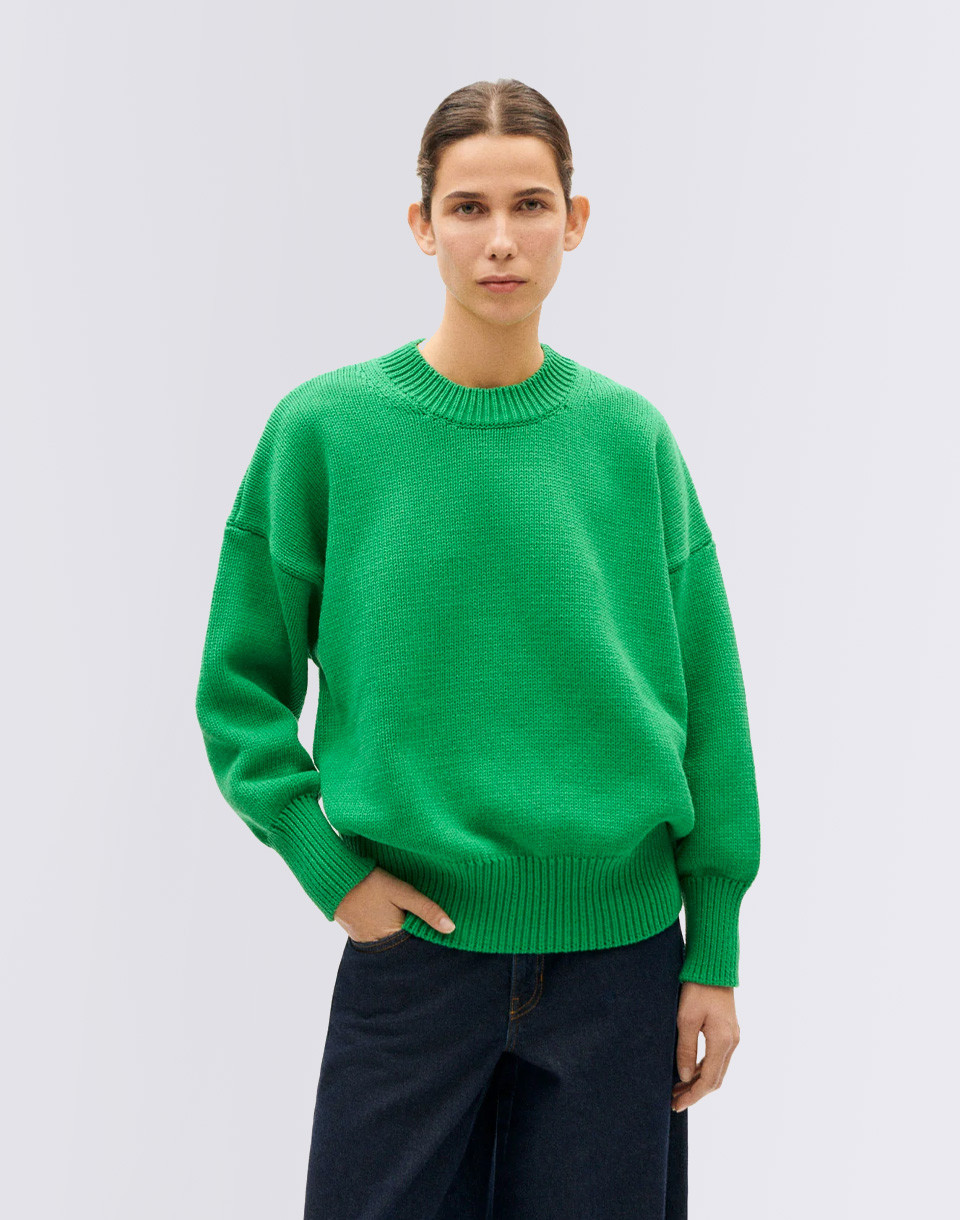 Thinking MU Green Petra Knitted Sweater GREEN XS