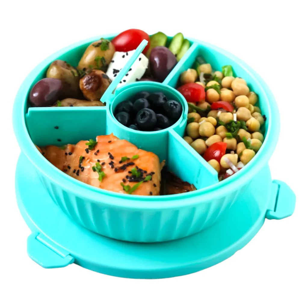 Obědový box POKE BOWL 1,06 l, tyrkysová, plast, Yumbox