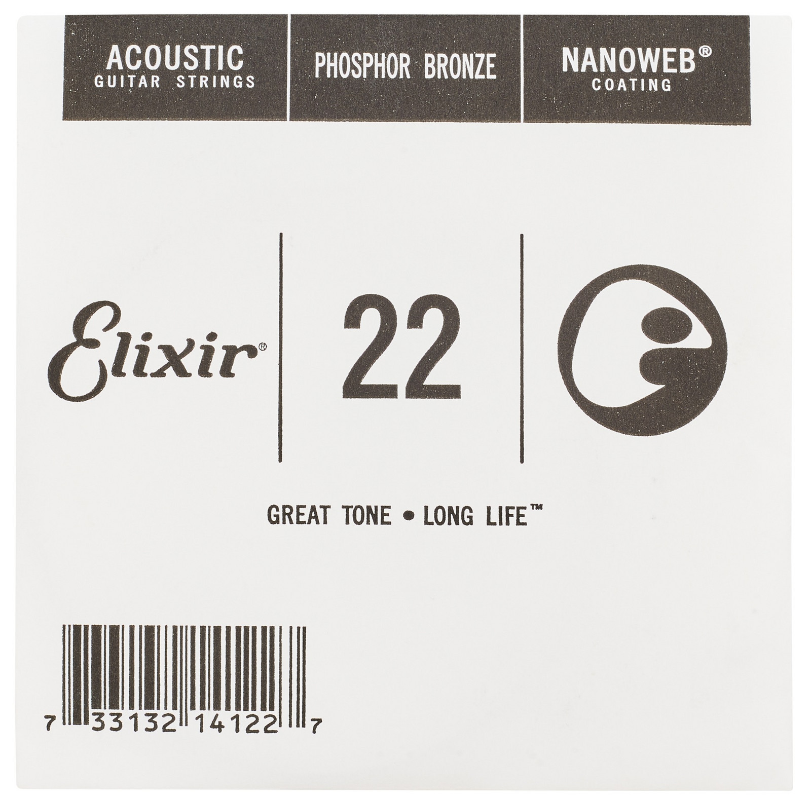 Elixir Nanoweb Phosphor Bronze Single .022