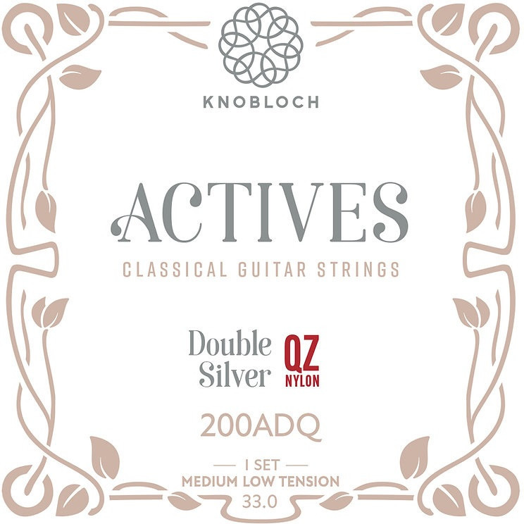 Knobloch ACTIVES Double Silver QZ Nylon Medium-Low Tension 33.0 (rozba