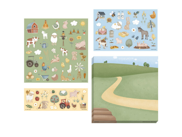 LITTLE DUTCH Sada se samolepkami Farma