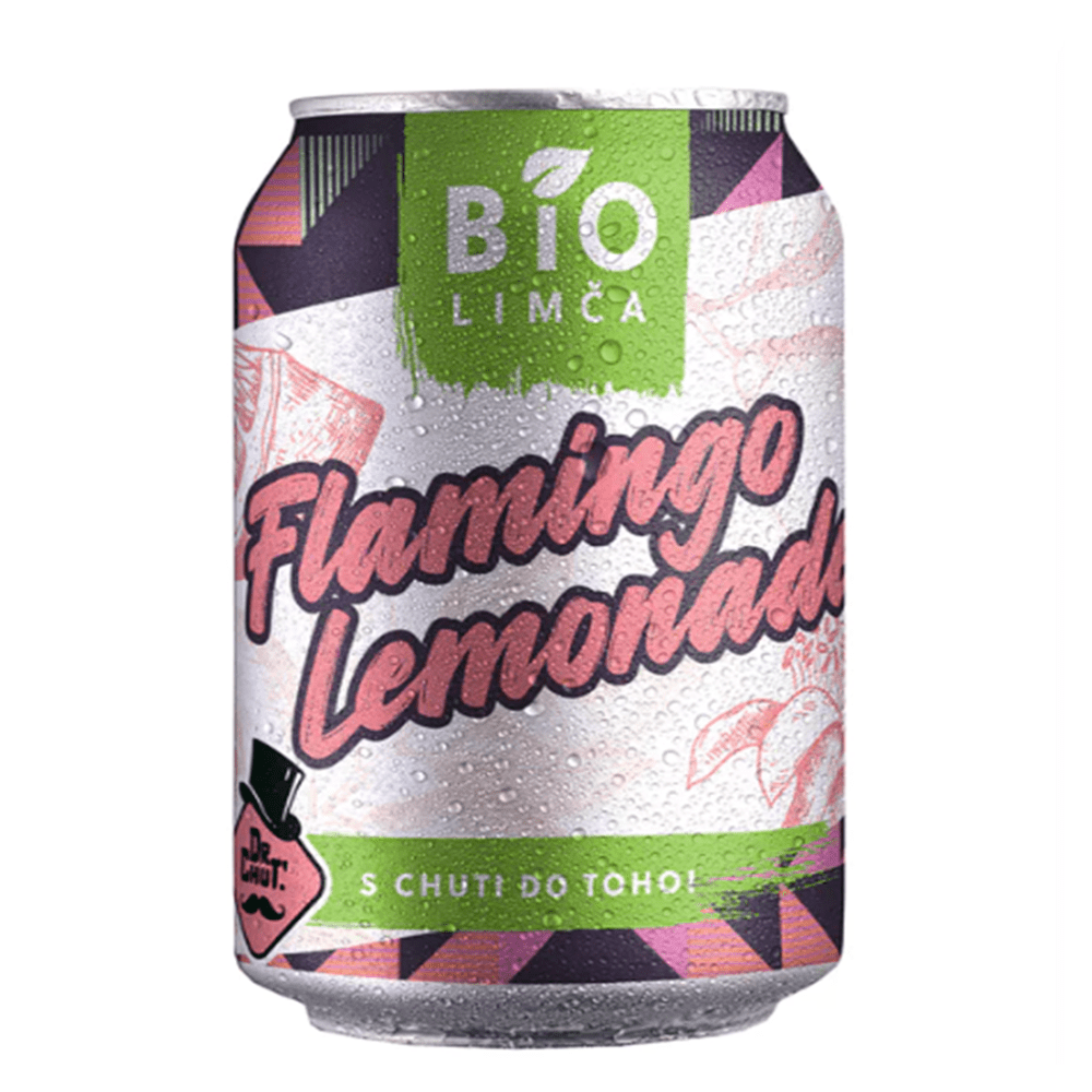 BIO NEBIO Limonáda flamingo lemonade dr. chuť 330 ml BIO