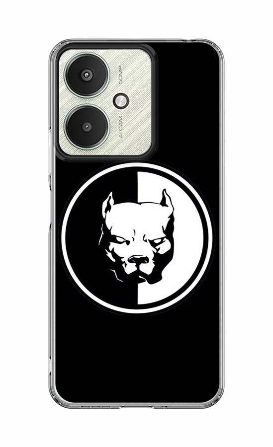 Kryt TopQ Image Xiaomi Redmi 13C 5G Černobílý pitbull 126766
