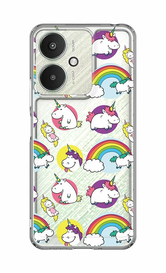 Kryt TopQ Image Xiaomi Redmi 13C 5G Image pevný Chunky Unicorns 126760