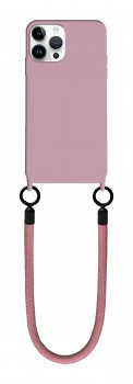 Kryt TopQ Minimalist Wrist Strap iPhone 15 Pro pudrový 126749