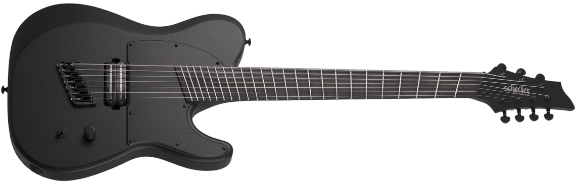 Schecter PT-7 MS Black Ops - Satin Black Open Pore