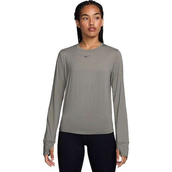 Nike ONE CLASSIC Dámské tričko, tmavě šedá, velikost