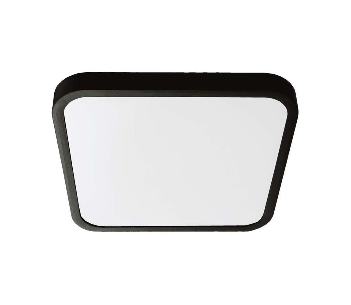 LED Koupelnové stropní svítidlo LED/18W/230V IP44 3000K 25x25 cm černá
