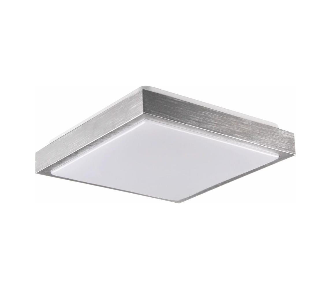 Stropní svítidlo KAZIMIERZ 2xE27/20W/230V 29,5x29,5 cm stříbrná