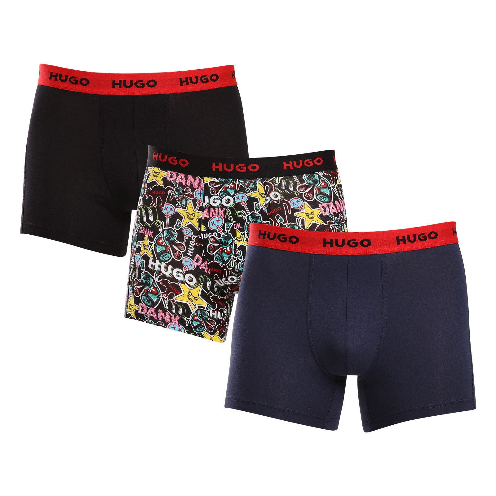 3PACK pánské boxerky HUGO vícebarevné (50517887 979) M