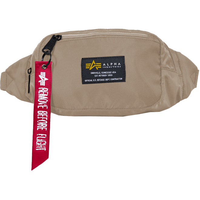 Alpha Industries Ledvinka  Crew Waist Bag písková