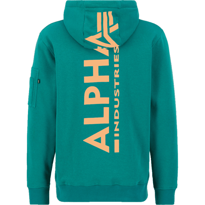 Alpha Industries Mikina  Back Print Hoody force green S