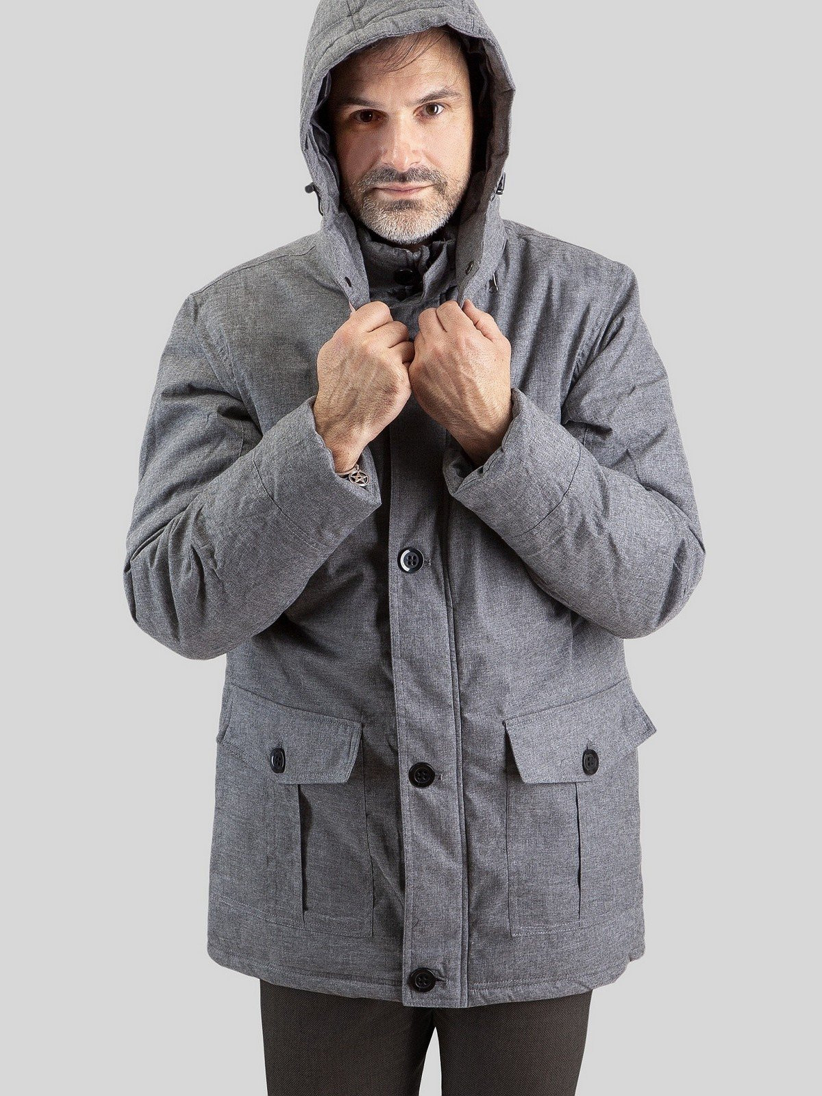 Pánská bunda PERSO PERSO_Jacket_PKH91C7272H_GREY