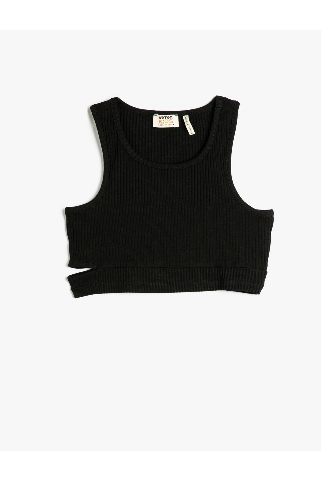 Koton Crop Top Sleeveless Cotton with Window Detail