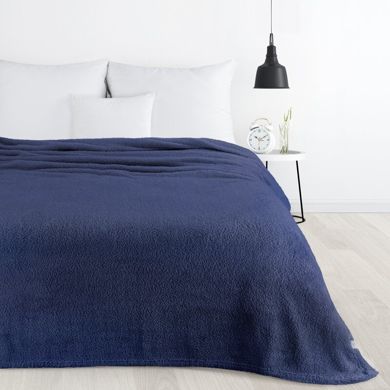 Eurofirany Unisex's Blanket 452277 Navy Blue