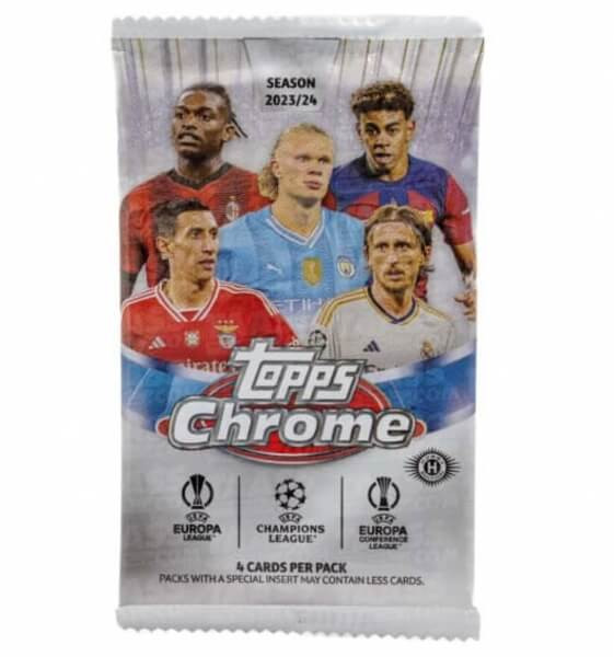 2023-2024 Topps Chrome UEFA Club Competition Hobby balíček