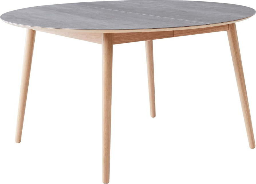 Kulatý rozkládací jídelní stůl s keramickou deskou ø 135 cm Meza – Hammel Furniture