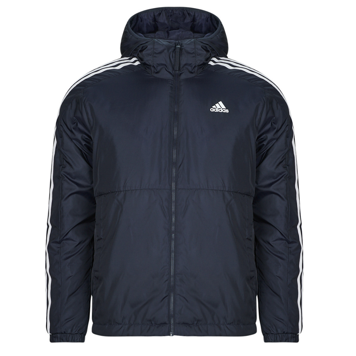 adidas  Essentials 3-Stripes Insulated Hooded Jacket  Tmavě modrá